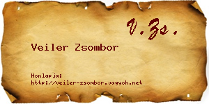 Veiler Zsombor névjegykártya